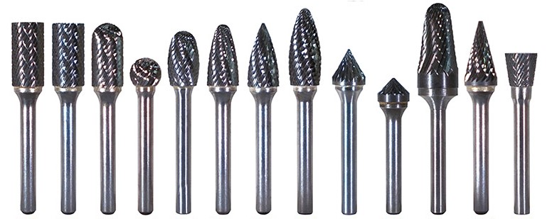 SGS10103 SA-3L D/C BUR, 3/8" DIA X 1" LENGTH OF CUT X 2-3/4" OAL X 1/4" SHANK, FLAT CYLINDER